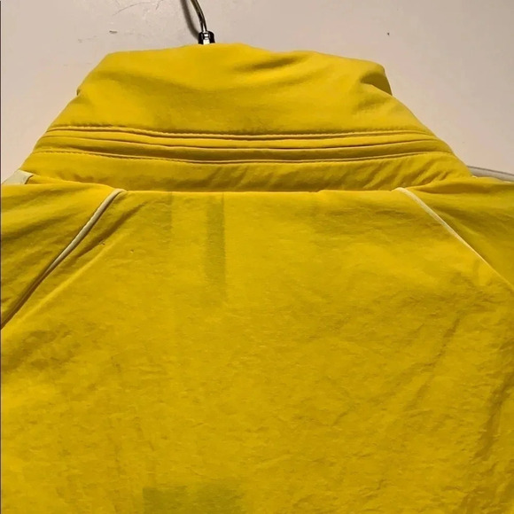 Adidas Originals Jacket Windbreaker Hood Yellow Medium NWT - Picture 6 of 13